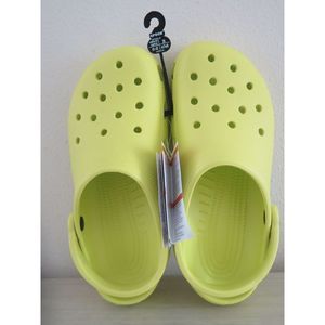 Crocs 10001-738 Men's Sz 8 Women's Sz 10 Citrus Yellow Classic Clogs